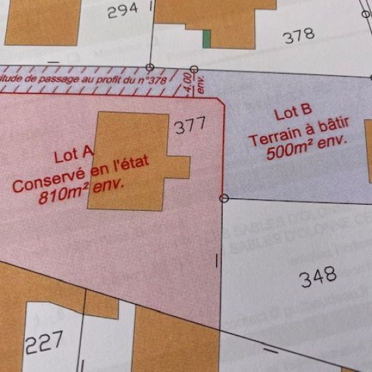  Cote & Sables Immobilier : Terrain | LES SABLES-D'OLONNE (85340) | 360 m2 | 167 500 € 