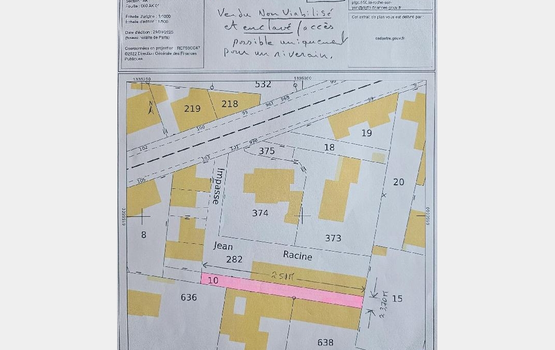 Cote & Sables Immobilier : Terrain | CHATEAU-D'OLONNE (85180) | 190 m2 | 24 900 &euro; 